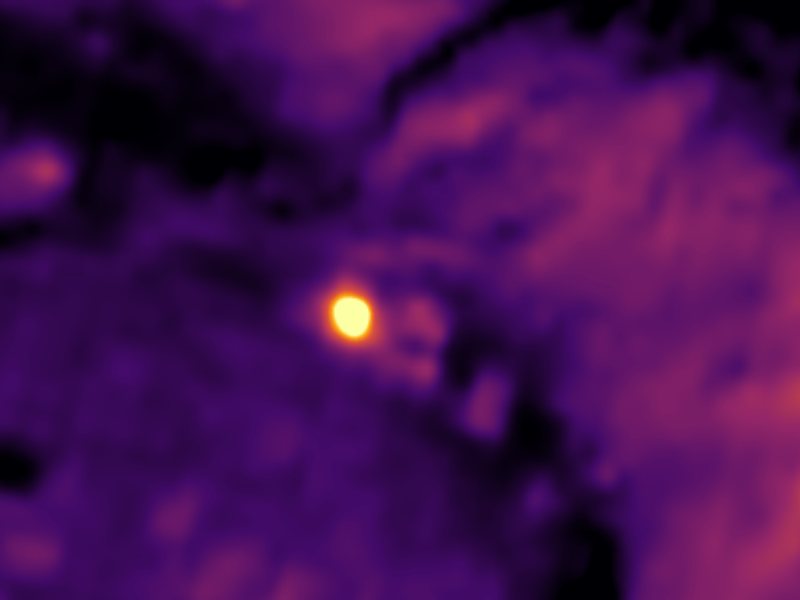 Landsat thermal view of the same ground around Beach Springs