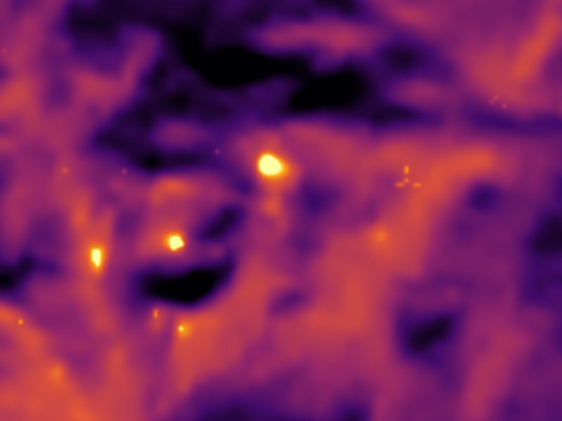 Landsat thermal view of the same ground around Bumpass Hell