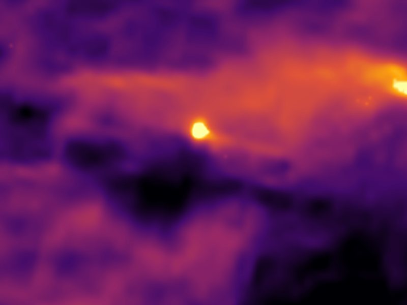 Landsat thermal view of the same ground around Devils Kitchen
