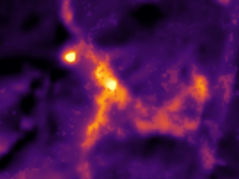 Landsat thermal view of the same ground around Flood Group