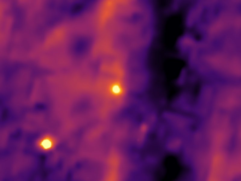 Landsat thermal view of the same ground around Hot Spring