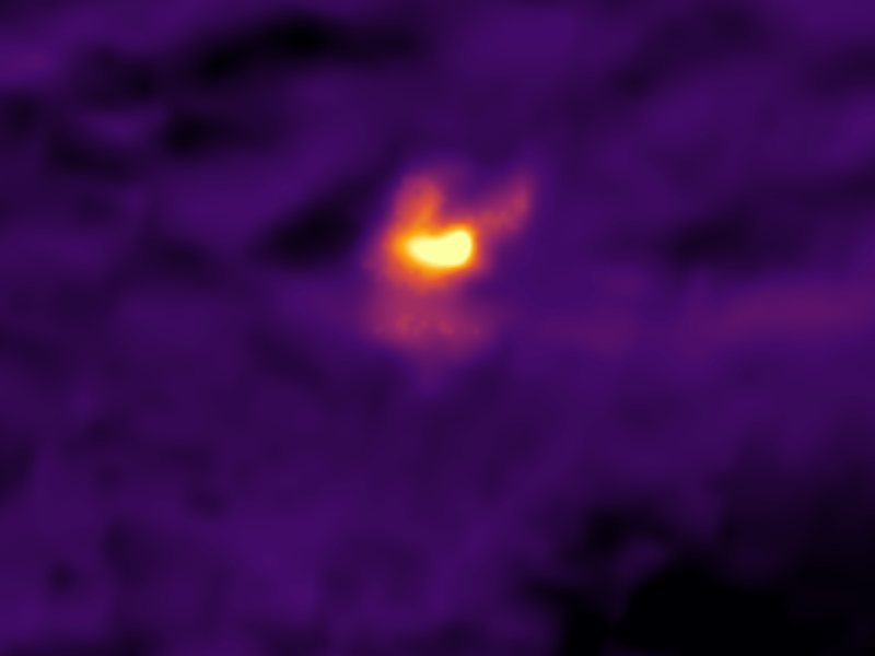 Landsat thermal view of the same ground around Hot Springs At Sulphur Hills