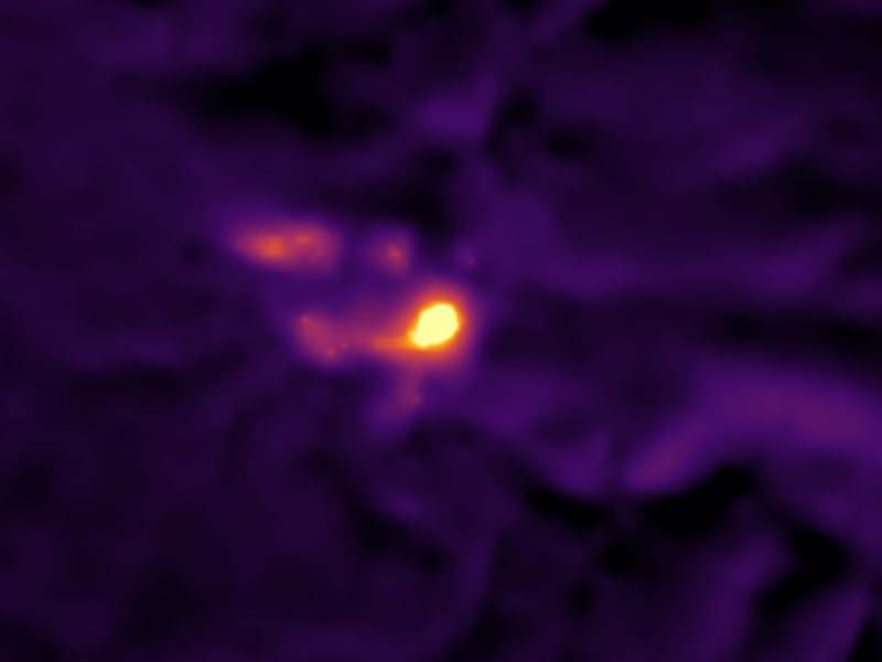 Landsat thermal view of the same ground around Josephs Coat Springs