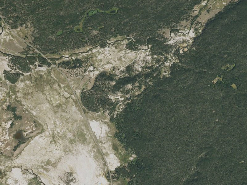 Aerial view of the ground around Quagmire Group