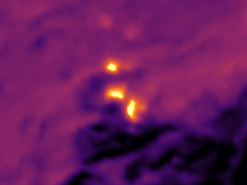Landsat thermal view of the same ground around Violet Springs