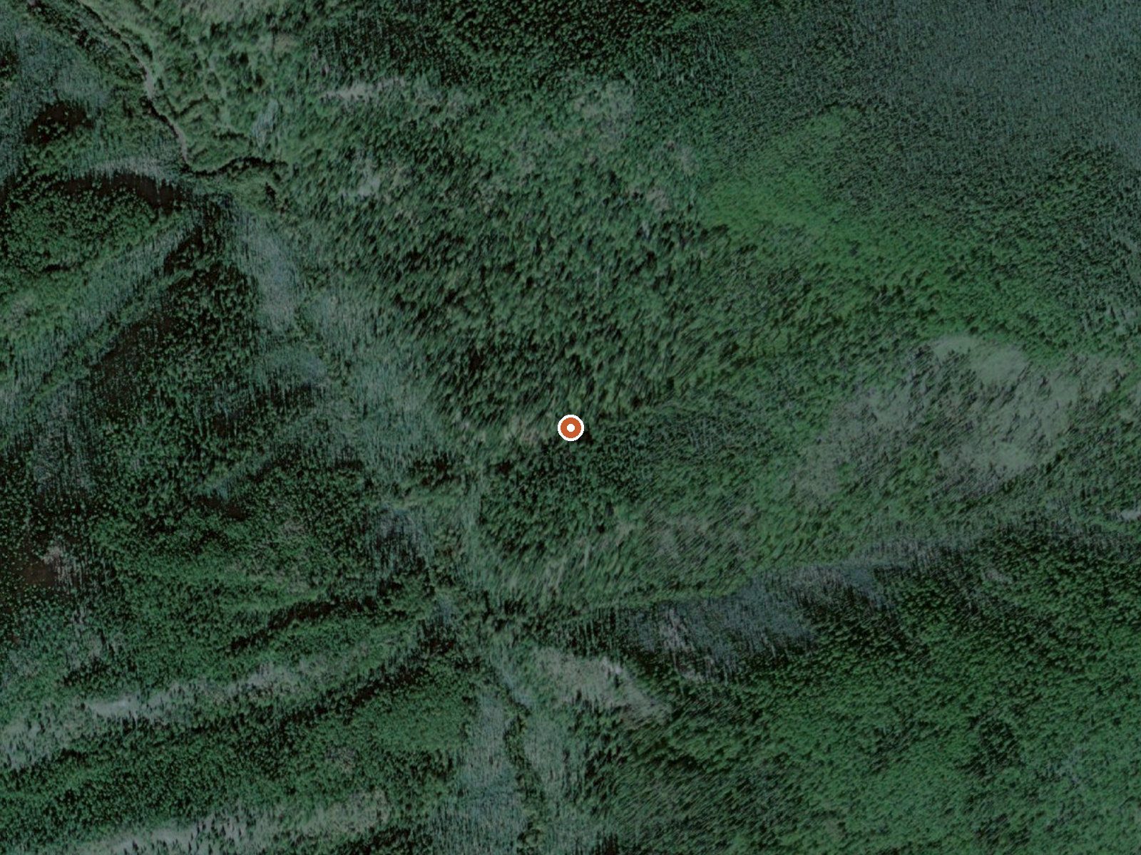 Aerial view of the ground around Hot Spring Near Little Minook Cr