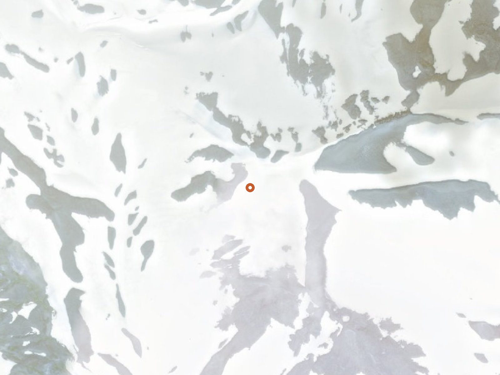 Aerial view of the ground around Hot Springs On Great Sitkin Island