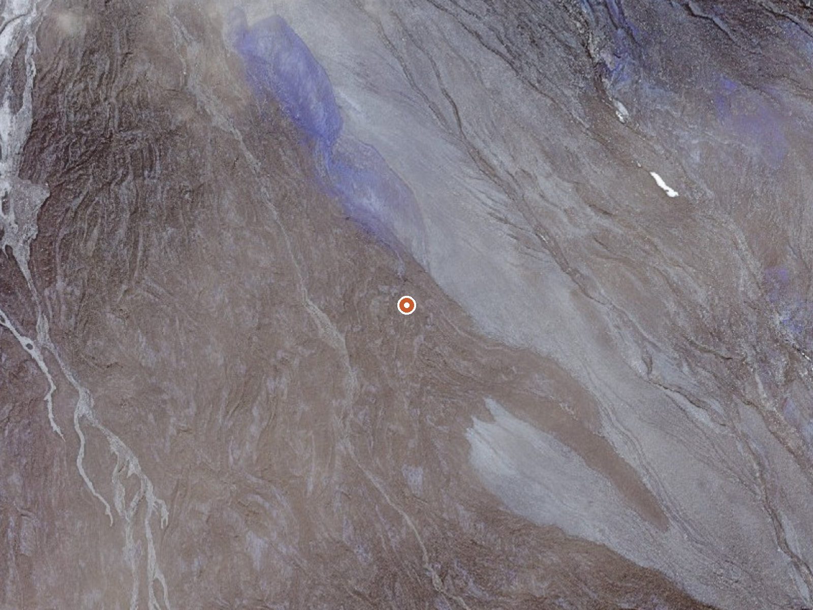 Aerial view of the ground around Fumaroles On Gareloi Island