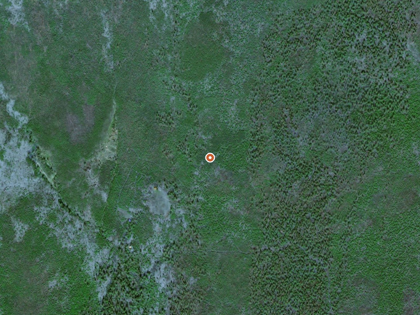 Aerial view of the ground around Tolovana Hot Springs