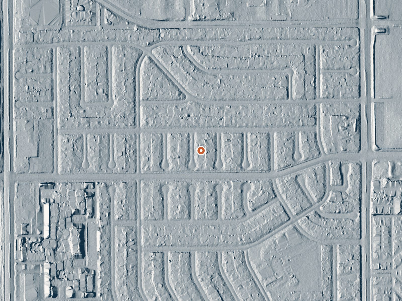 LiDAR bare-earth view of the same ground around Fairview Hot Spring