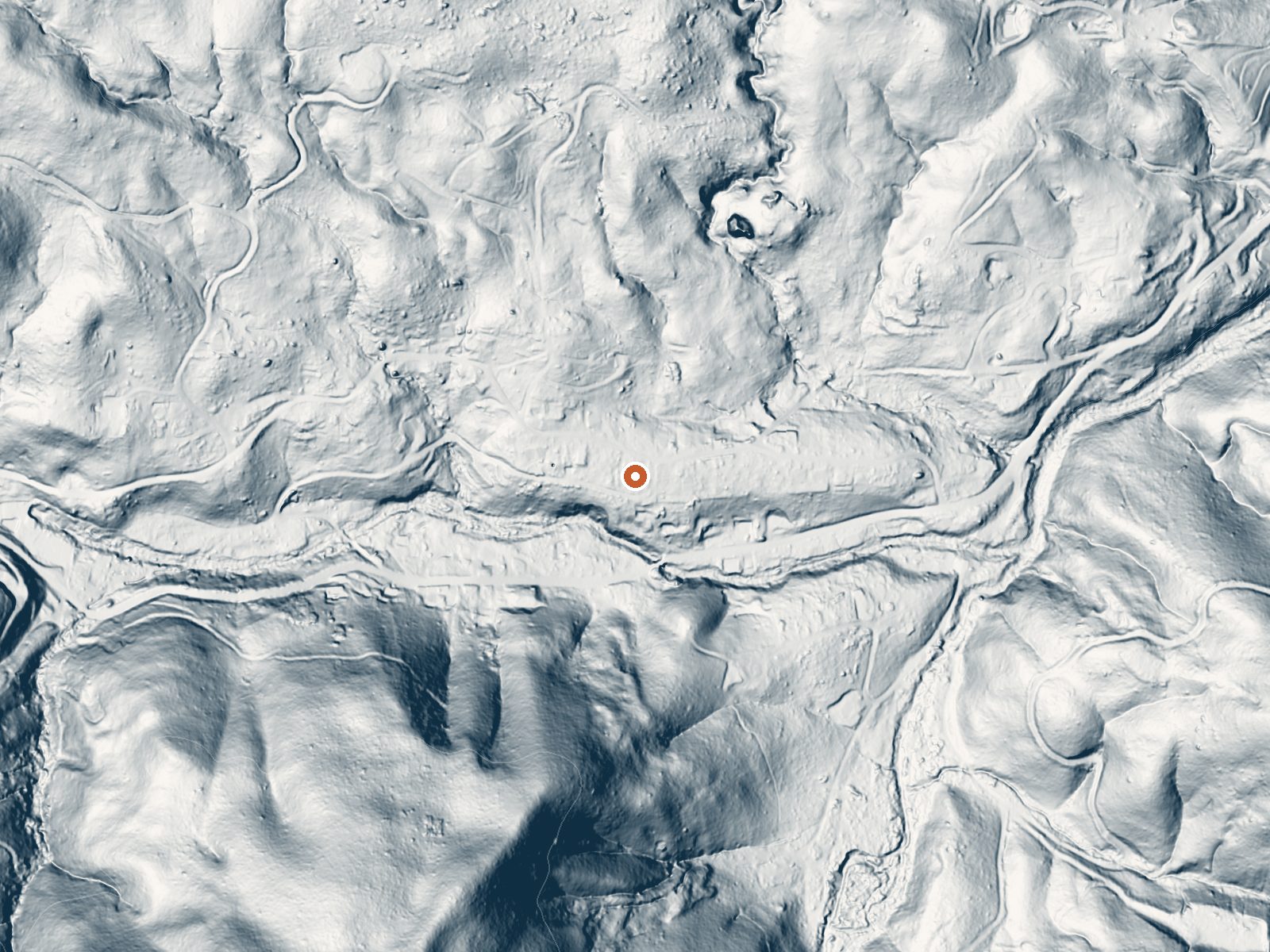 LiDAR bare-earth view of the same ground around Anderson Springs, California