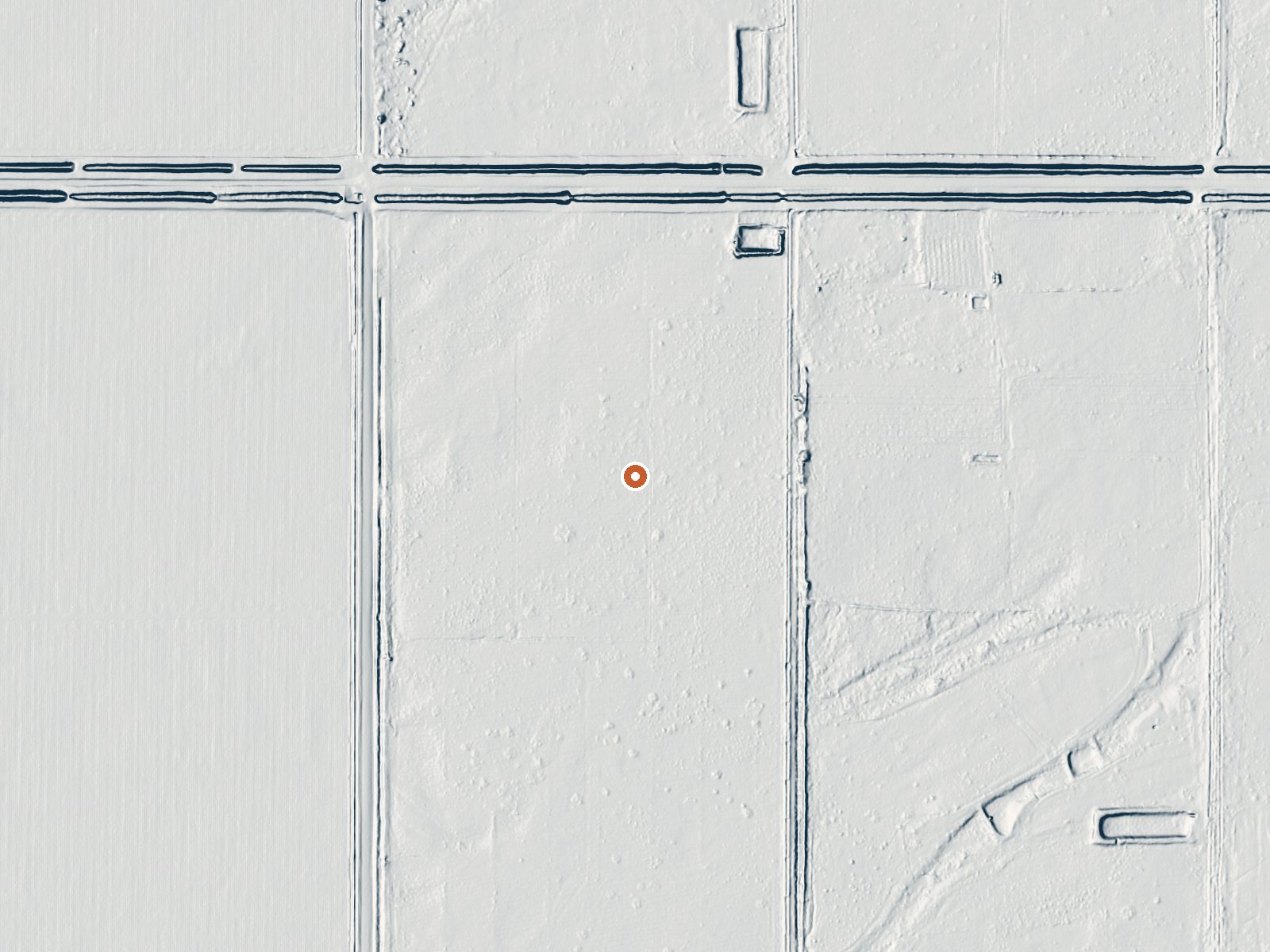 LiDAR bare-earth view of the same ground around Mud Volcanoes