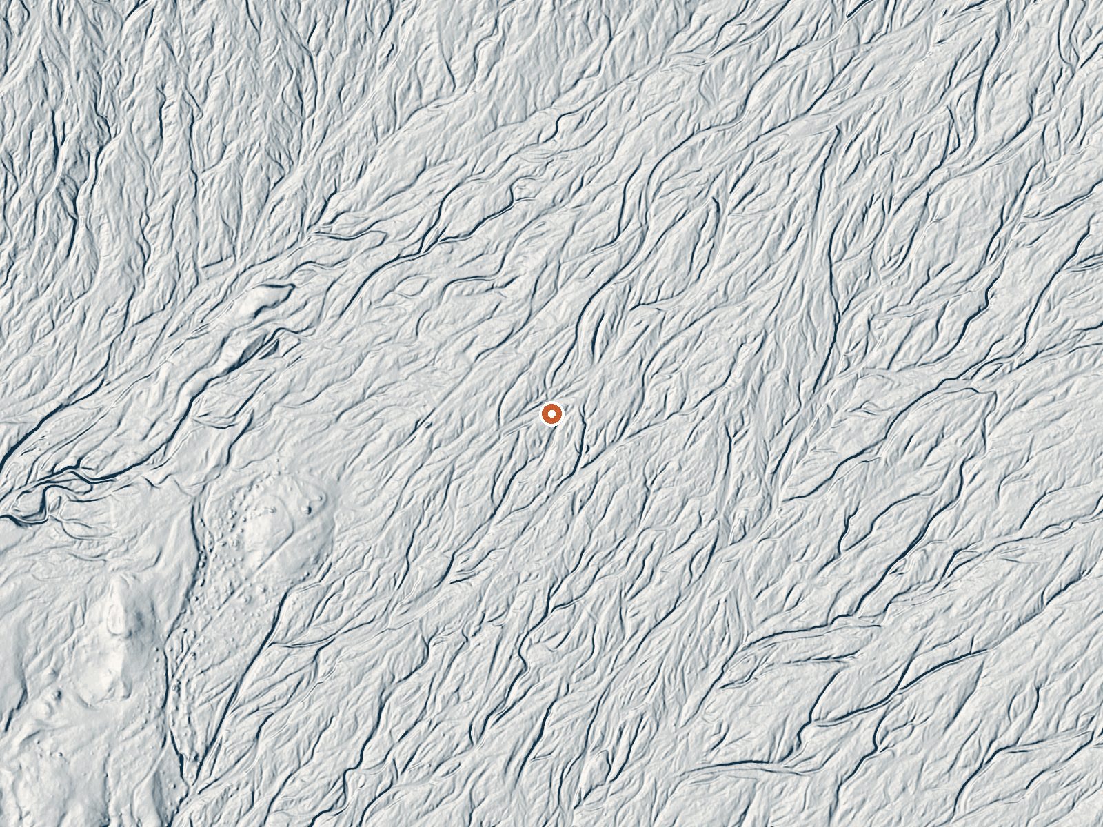 LiDAR bare-earth view of the same ground around Palm Spring
