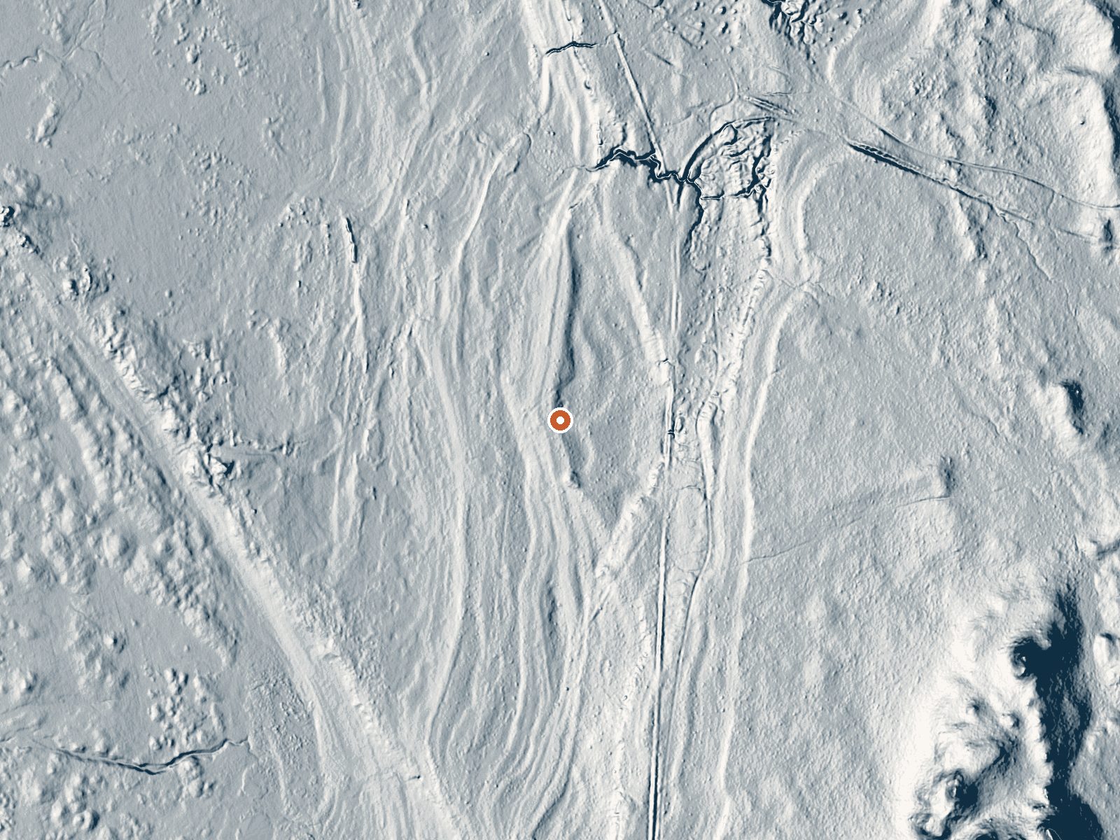 LiDAR bare-earth view of the same ground around Mono Basin Warm Springs