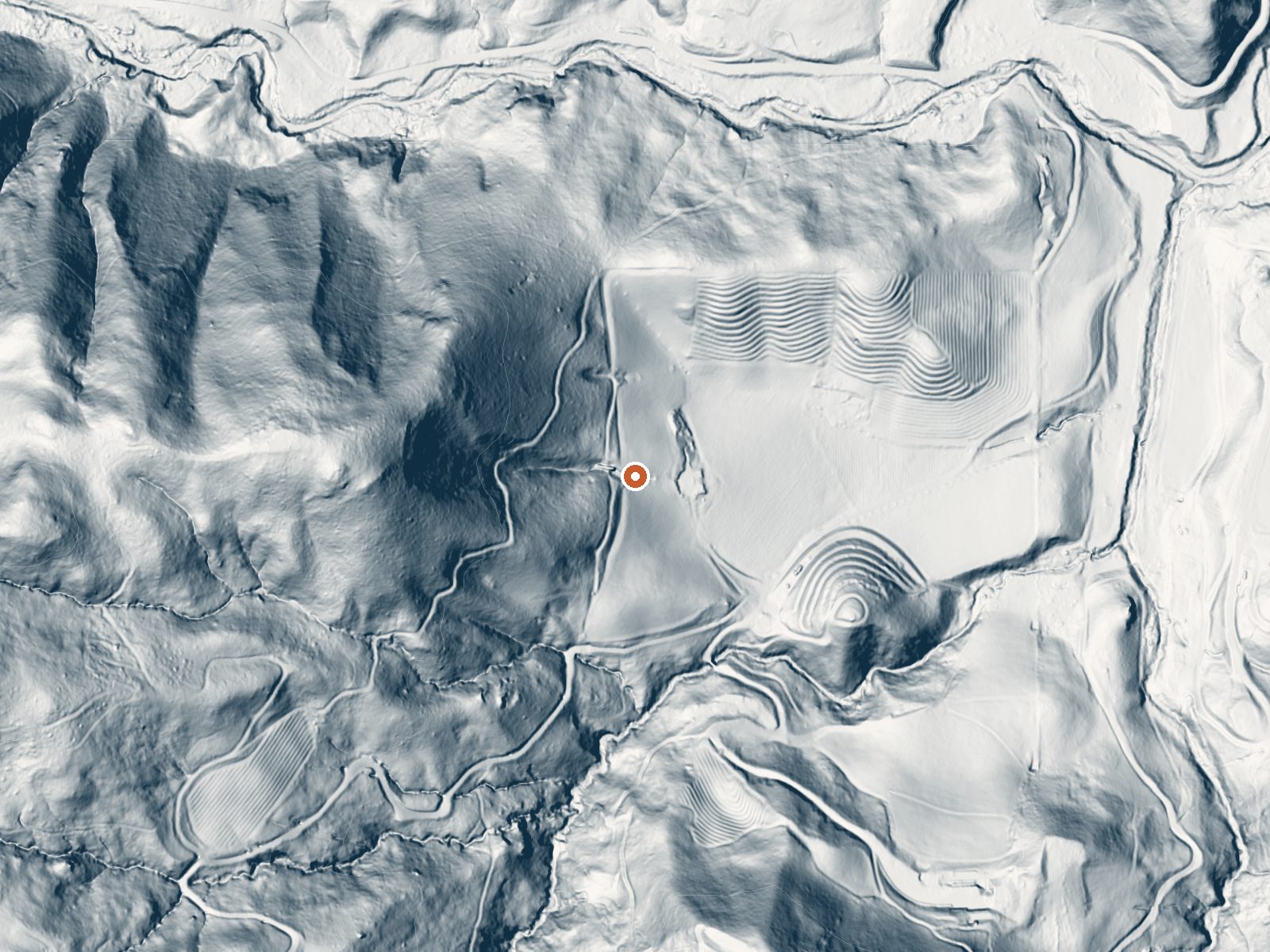 LiDAR bare-earth view of the same ground around White Sulphur Springs (California)