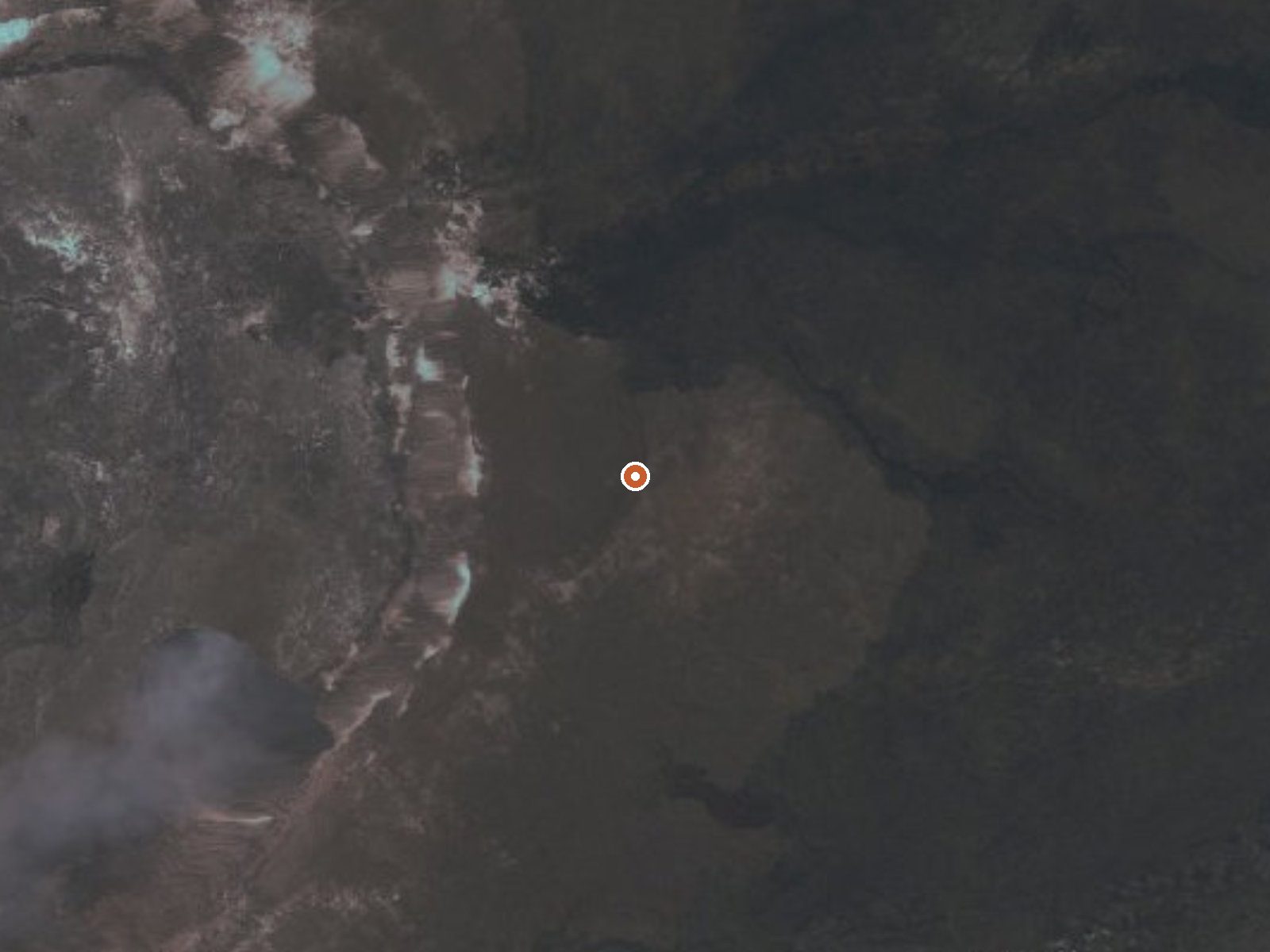 Aerial view of the ground around Steam Vents