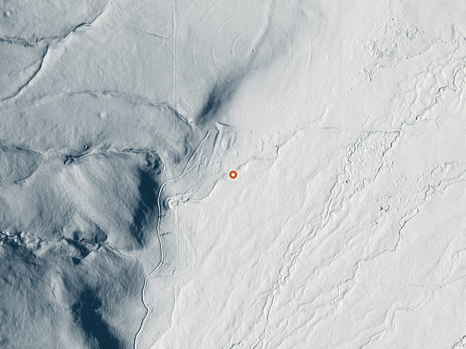 LiDAR bare-earth view of the same ground around Sears Spring
