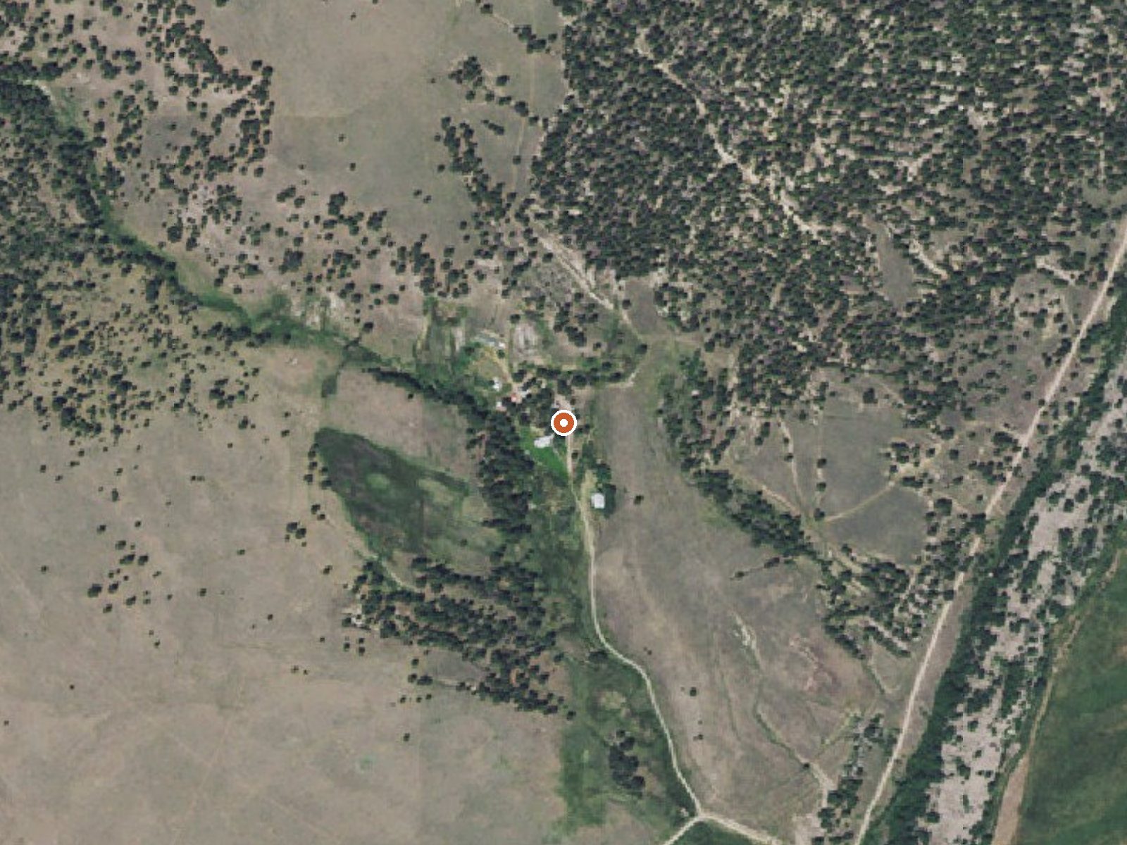 Aerial view of the ground around Avon Warm Spring