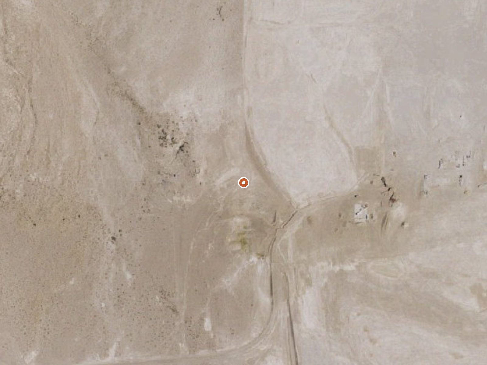 Aerial view of the ground around Ash Tree Spring