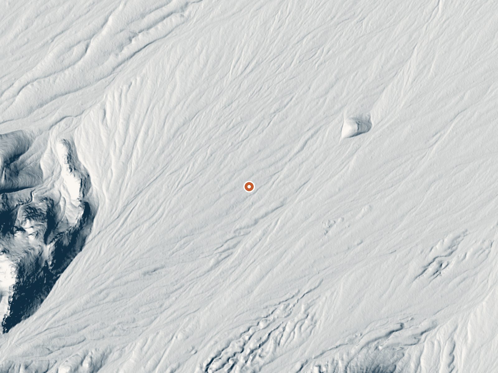 LiDAR bare-earth view of the same ground around Fish Spring