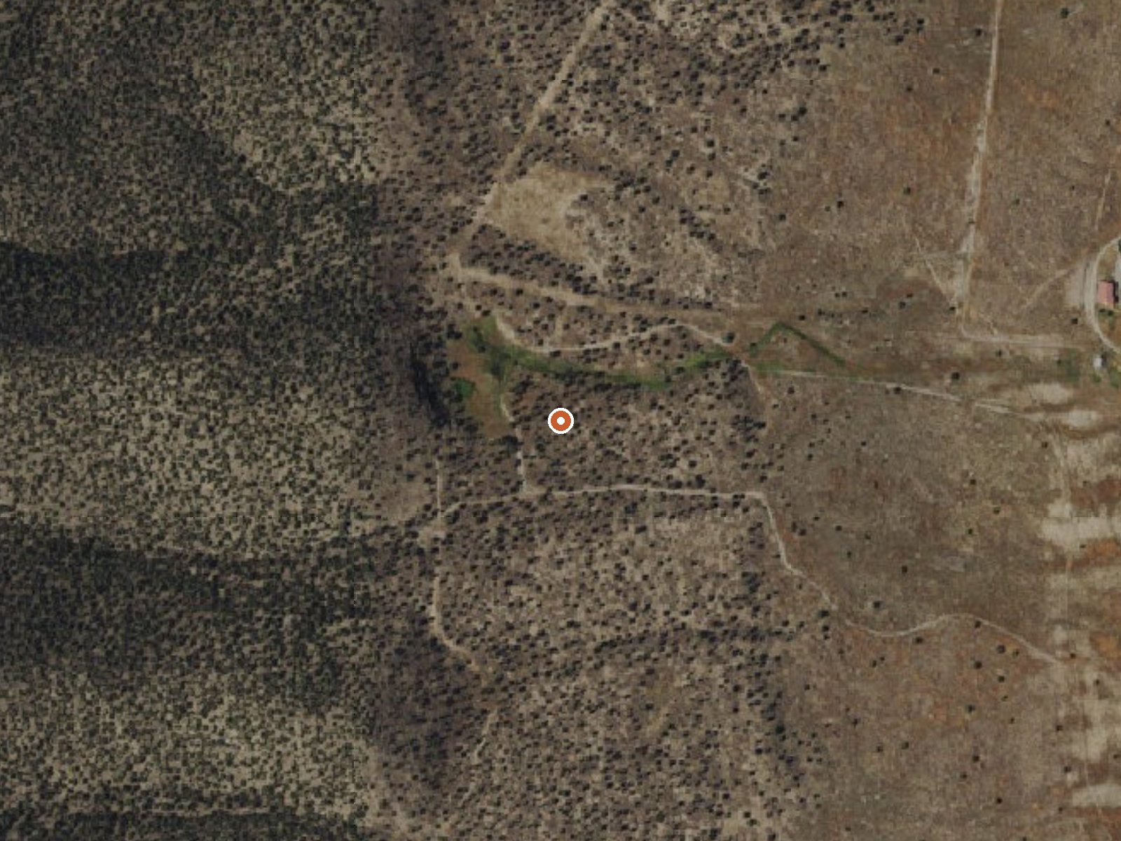 Aerial view of the ground around Flynn Ranch Springs