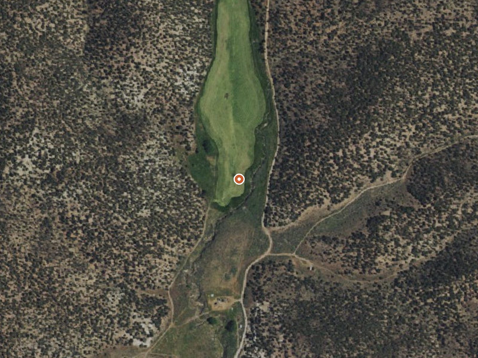 Aerial view of the ground around Hammond Ranch Spring