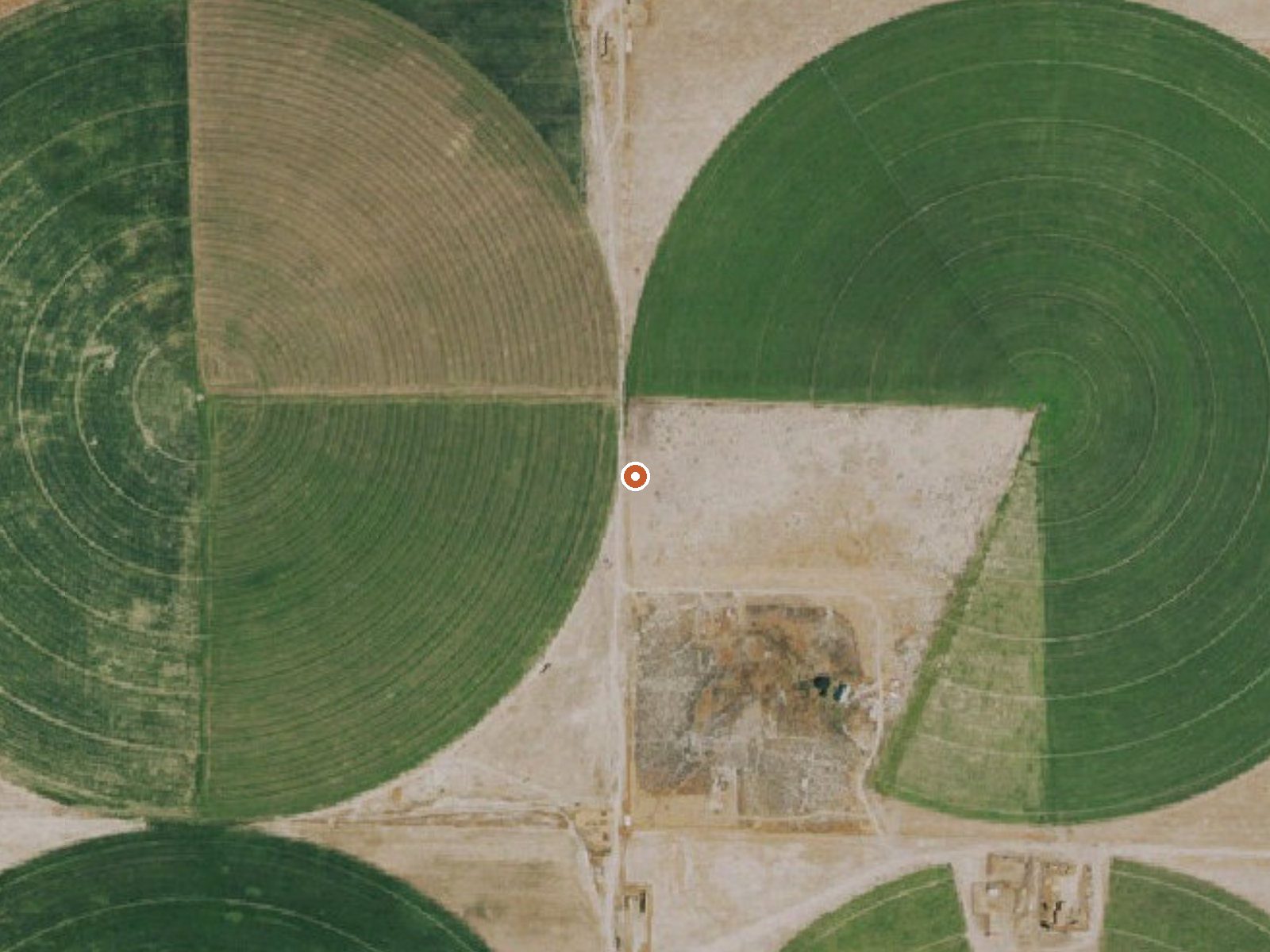 Aerial view of the ground around Collar And Elbow Spring