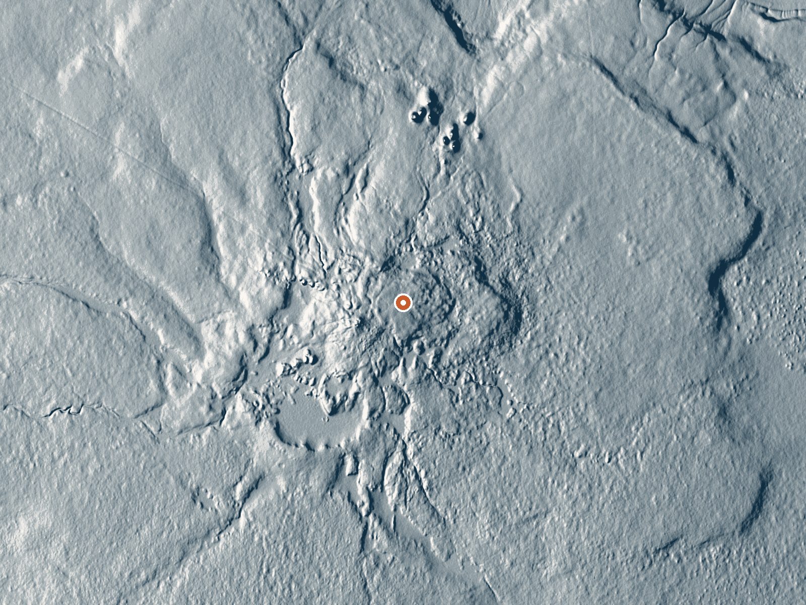 LiDAR bare-earth view of the same ground around Mcleod Ranch Hot Spring