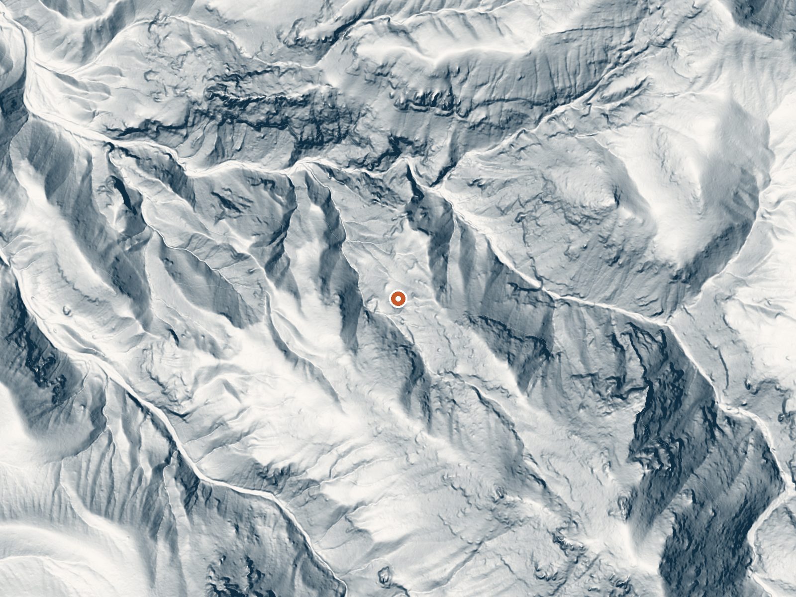 LiDAR bare-earth view of the same ground around Seep