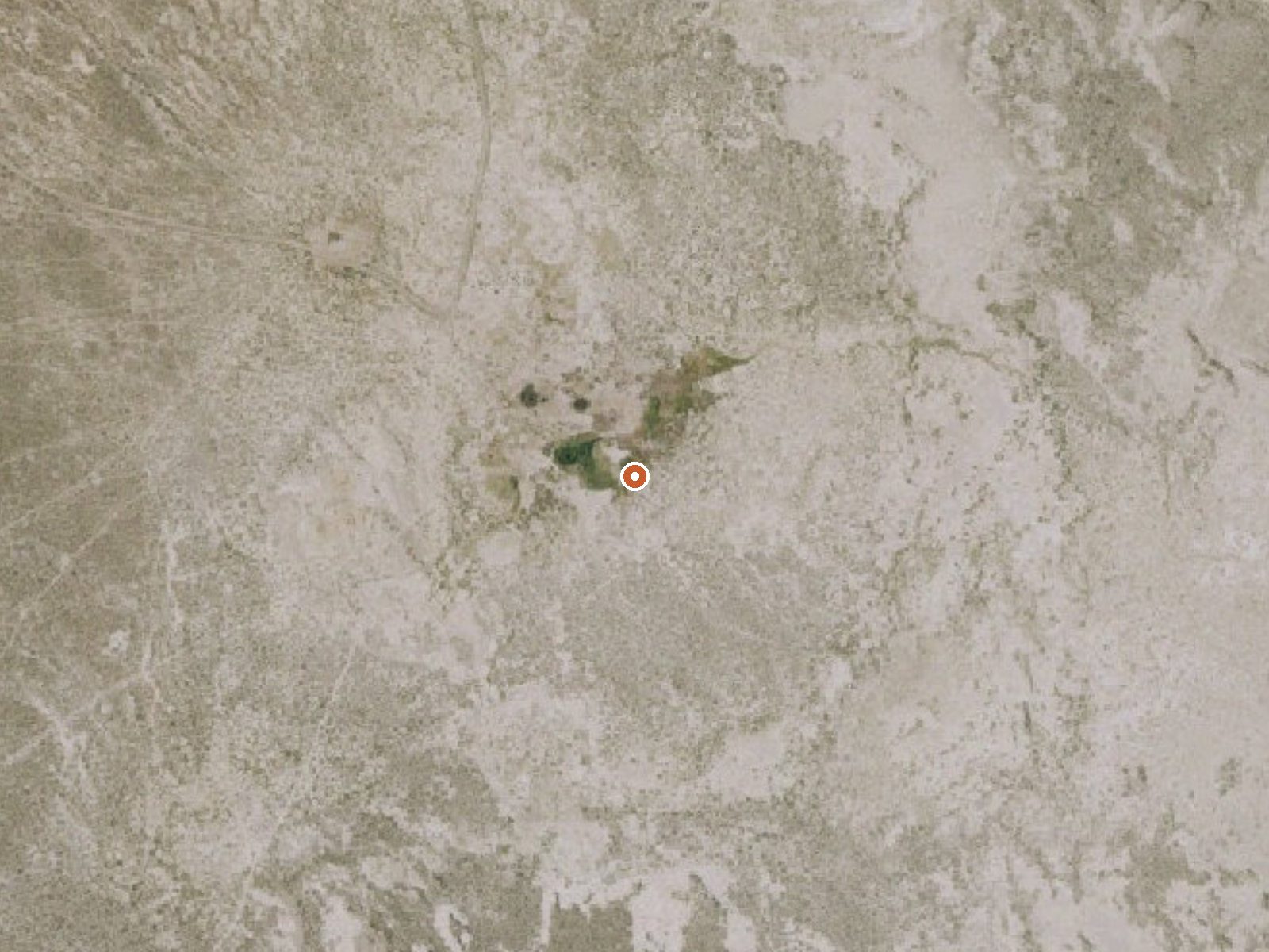 Aerial view of the ground around Hot Springs
