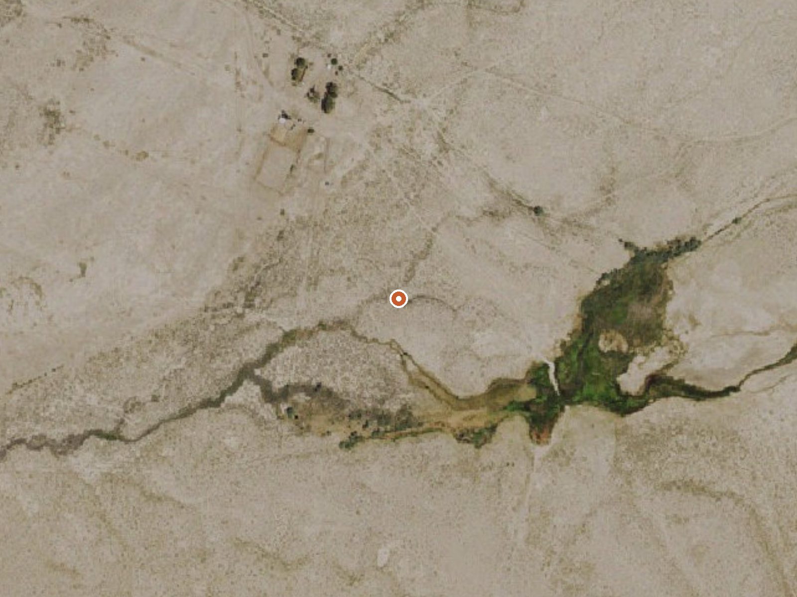 Aerial view of the ground around Indian Springs