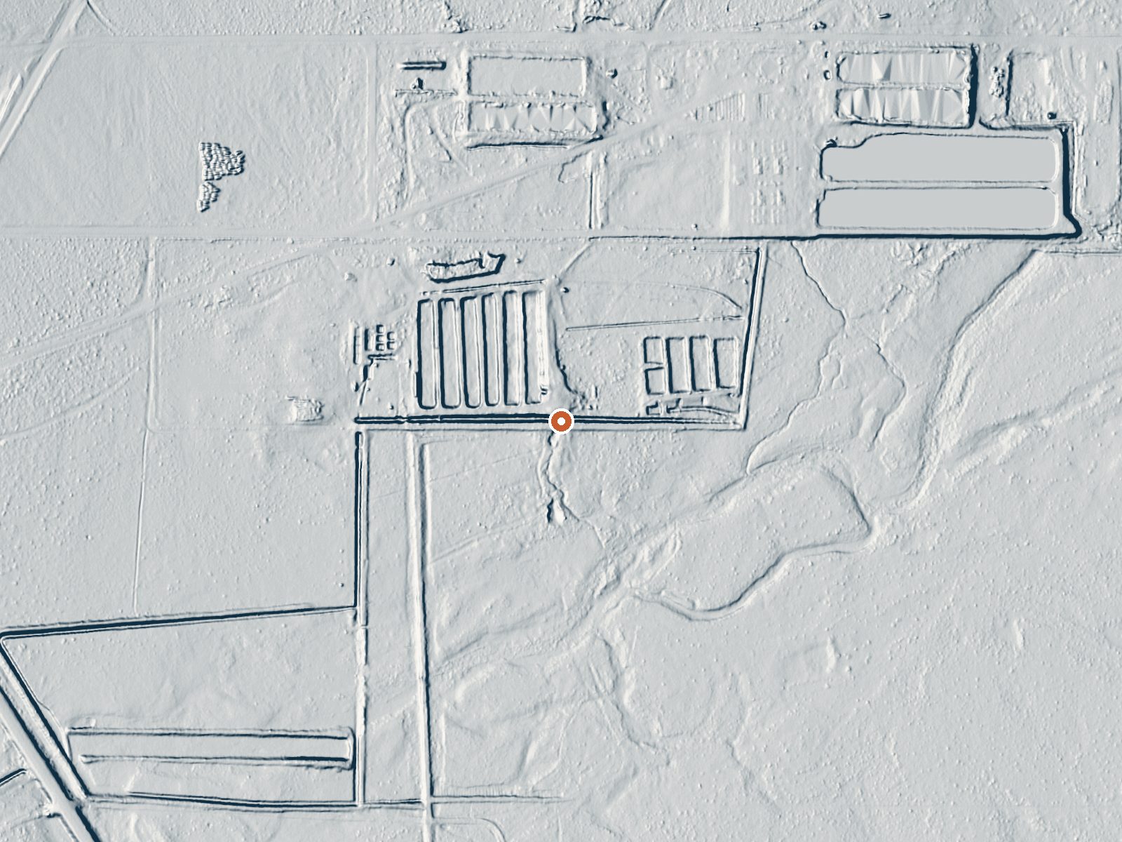 LiDAR bare-earth view of the same ground around Wabuska Hot Springs