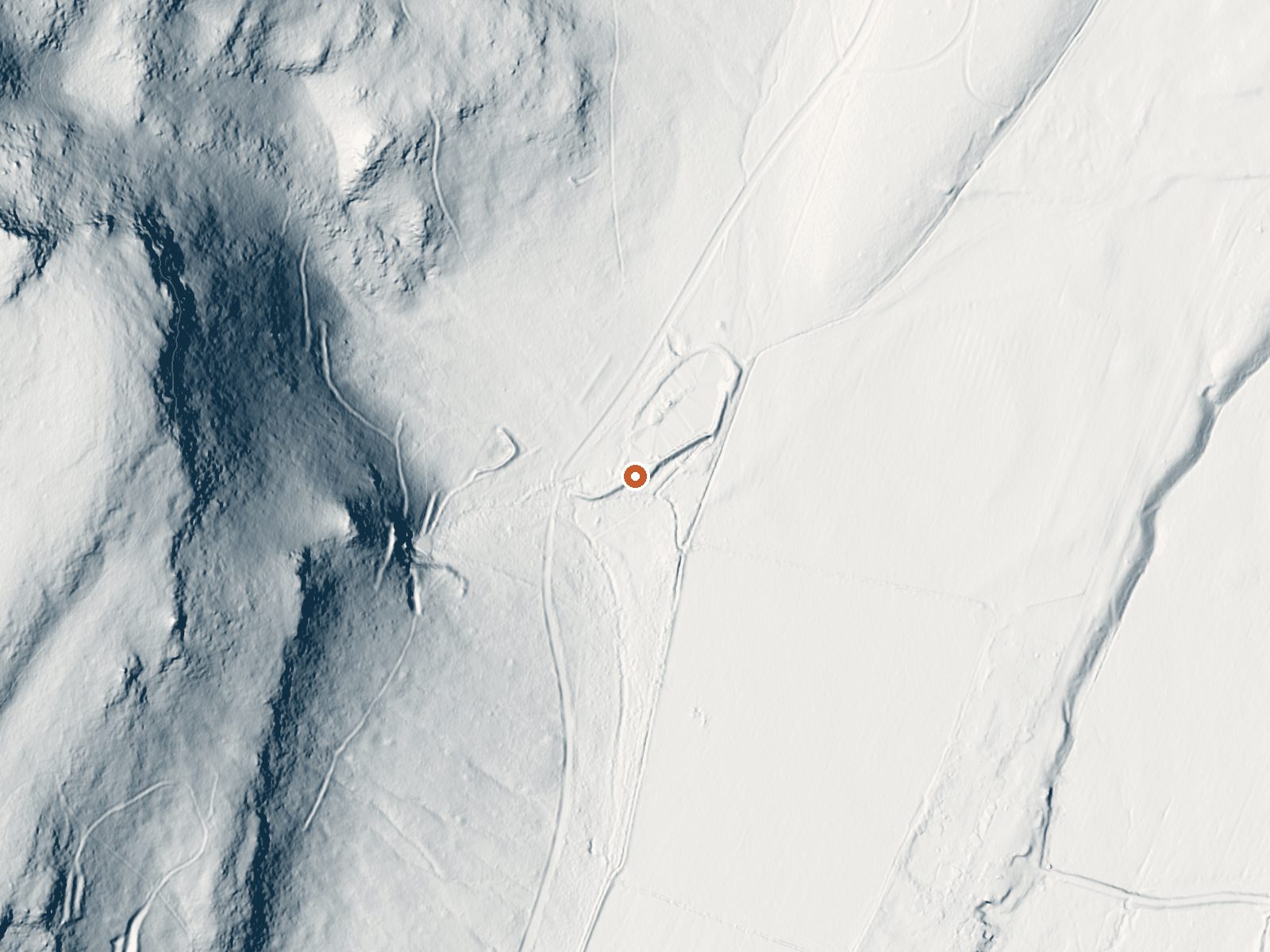 LiDAR bare-earth view of the same ground around Spring