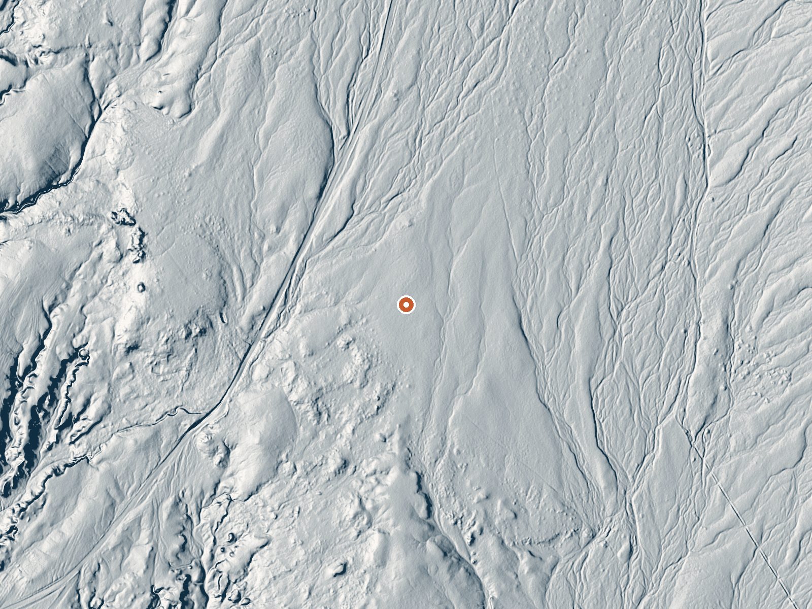 LiDAR bare-earth view of the same ground around Spring