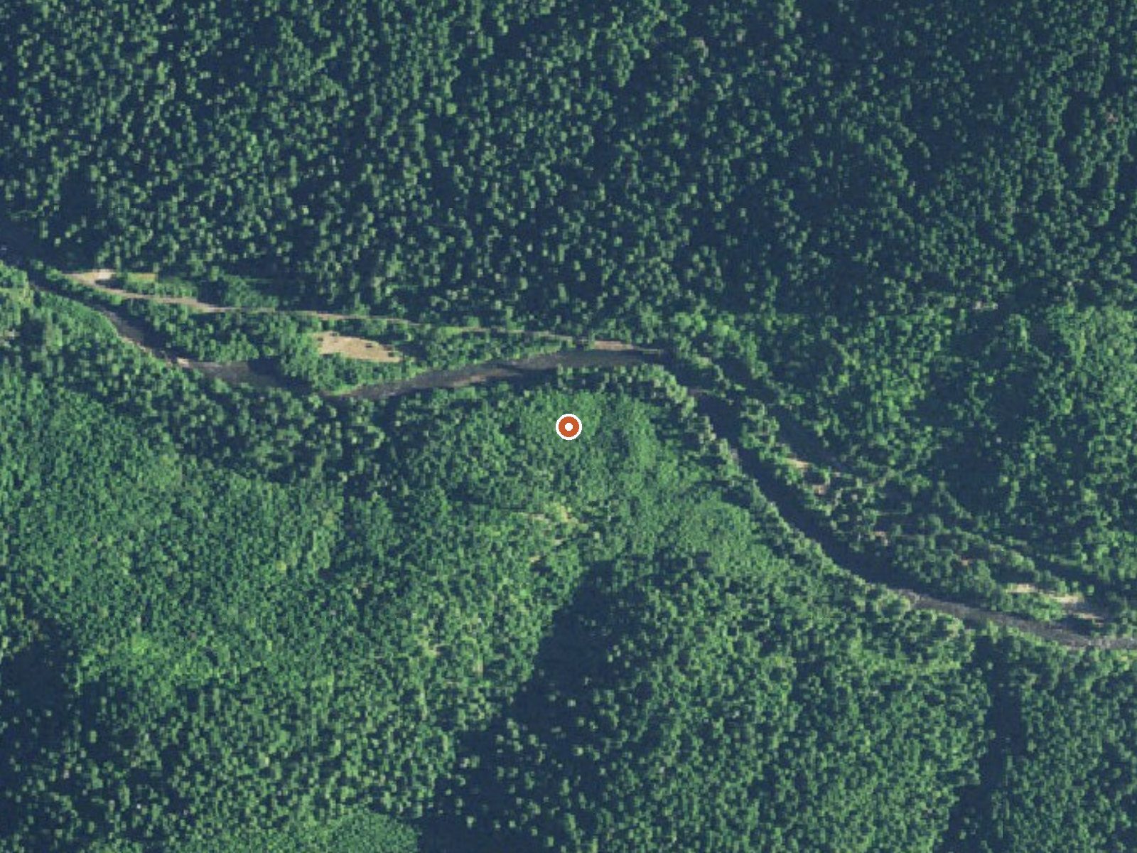 Aerial view of the ground around Austin Hot Springs