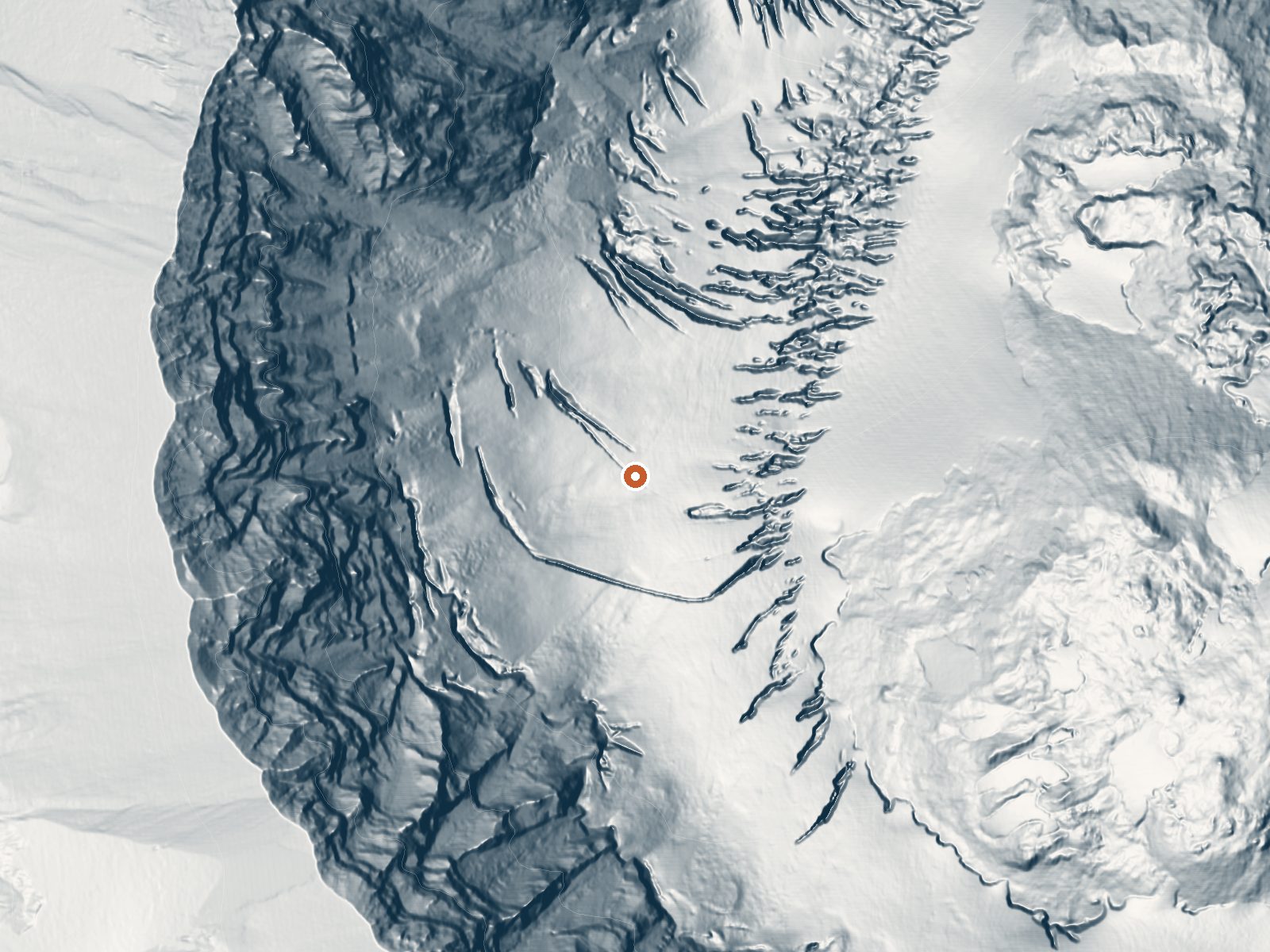 LiDAR bare-earth view of the same ground around Mt St Helens Fumaroles