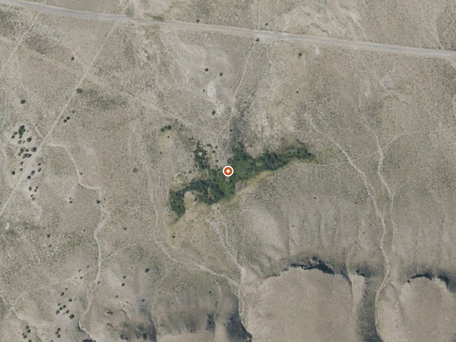 Aerial view of the ground around Springs