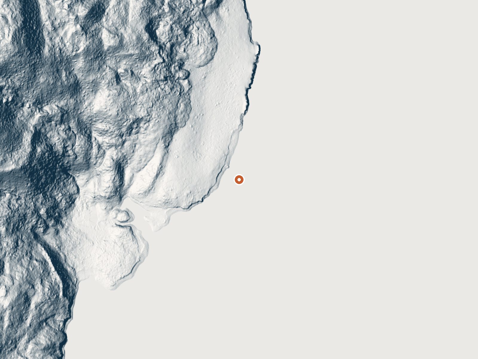 LiDAR bare-earth view of the same ground around Jackson Lake Hot Springs