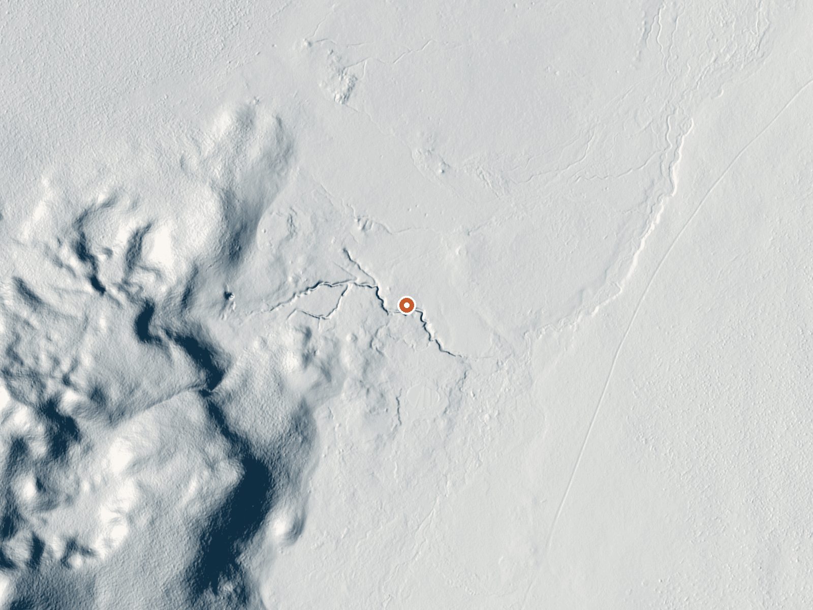 LiDAR bare-earth view of the same ground around Fairy Springs