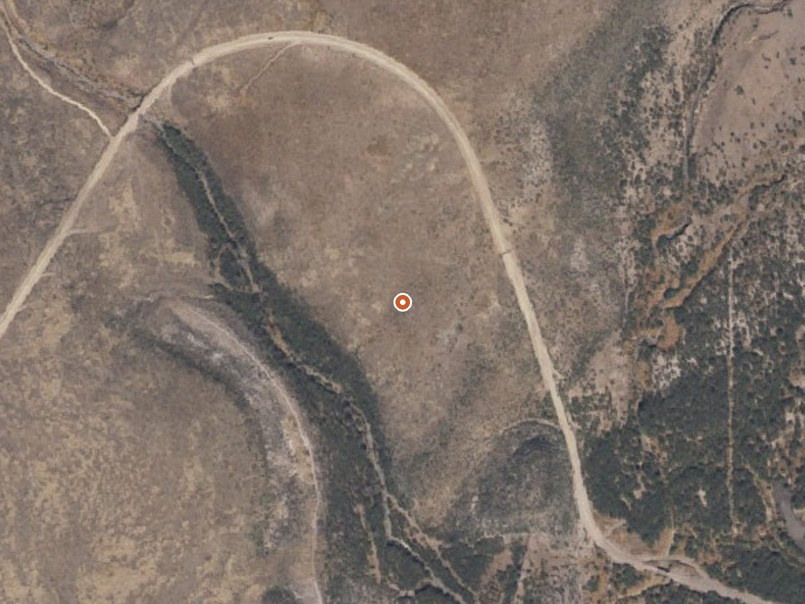 Aerial view of the ground around Astin Spring