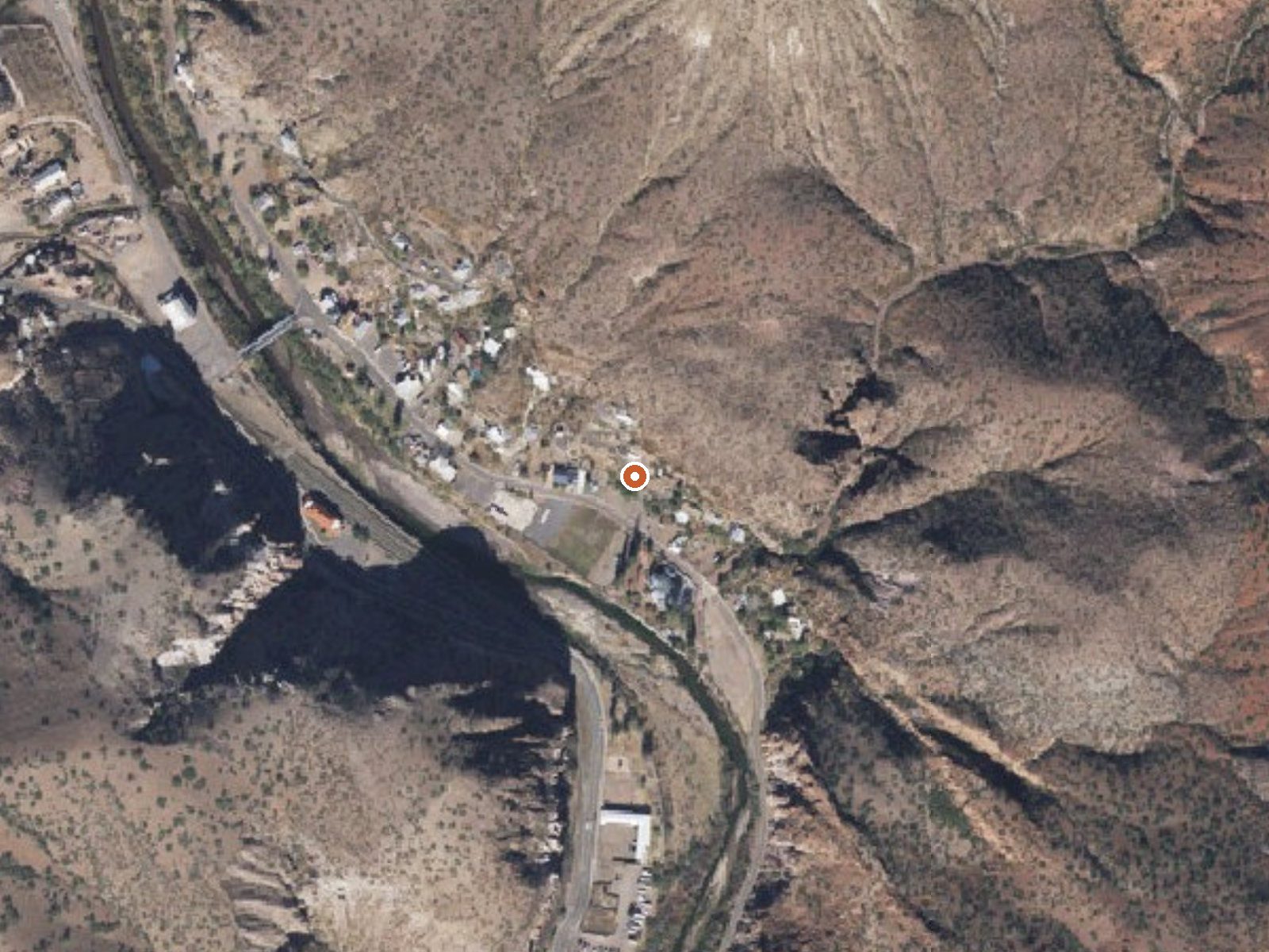 Aerial view of the ground around Clifton Hot Springs