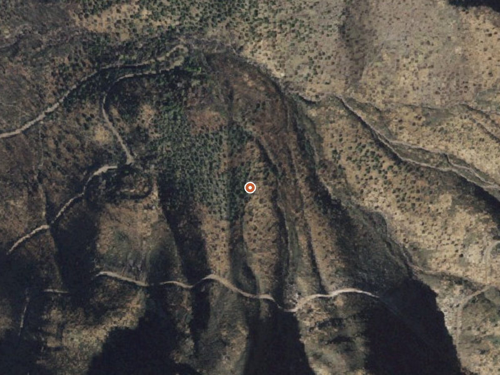 Aerial view of the ground around Spring
