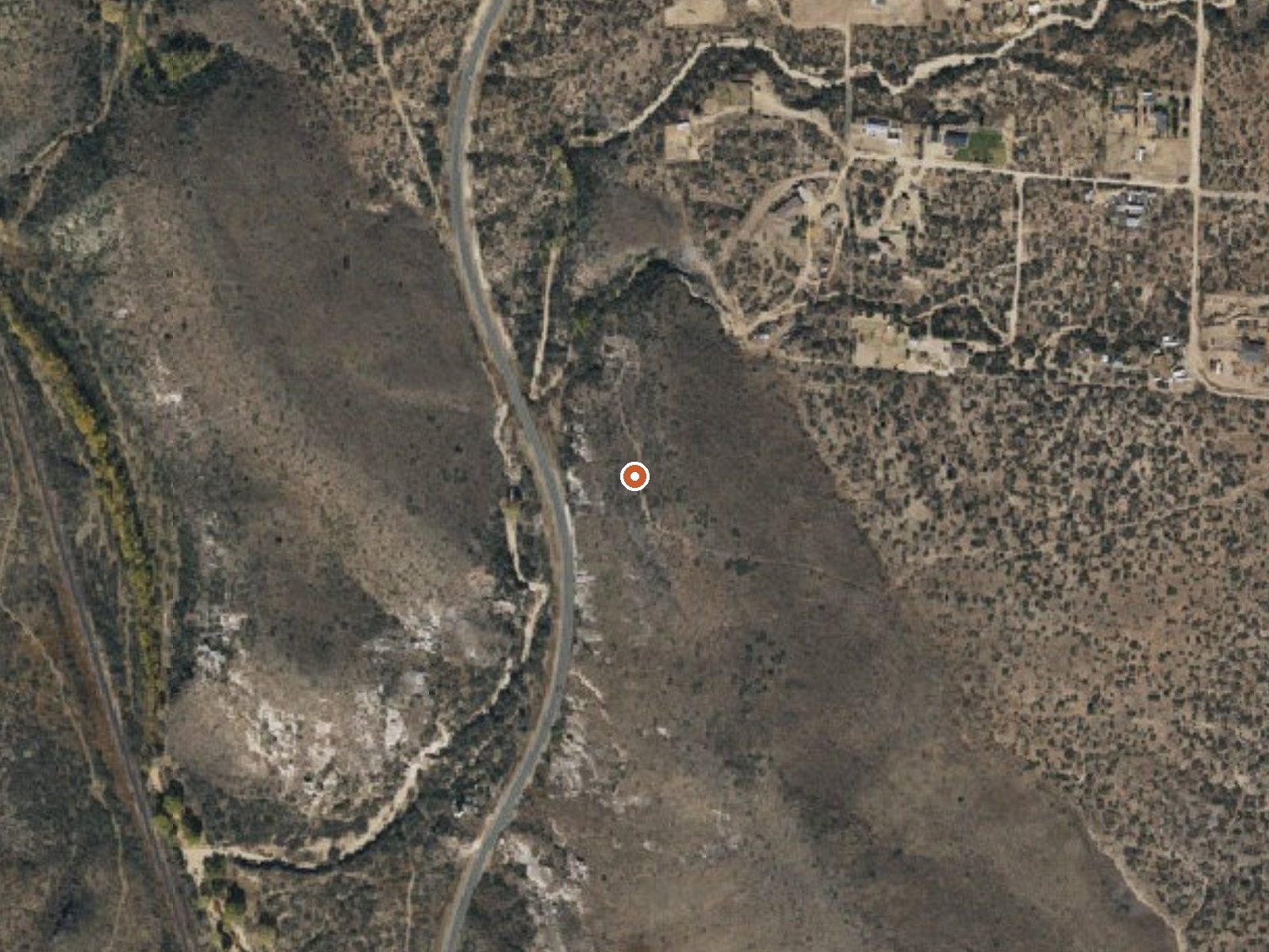 Aerial view of the ground around Spring