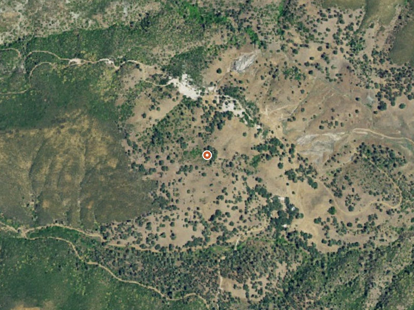 Aerial view of the ground around Elgin Mine