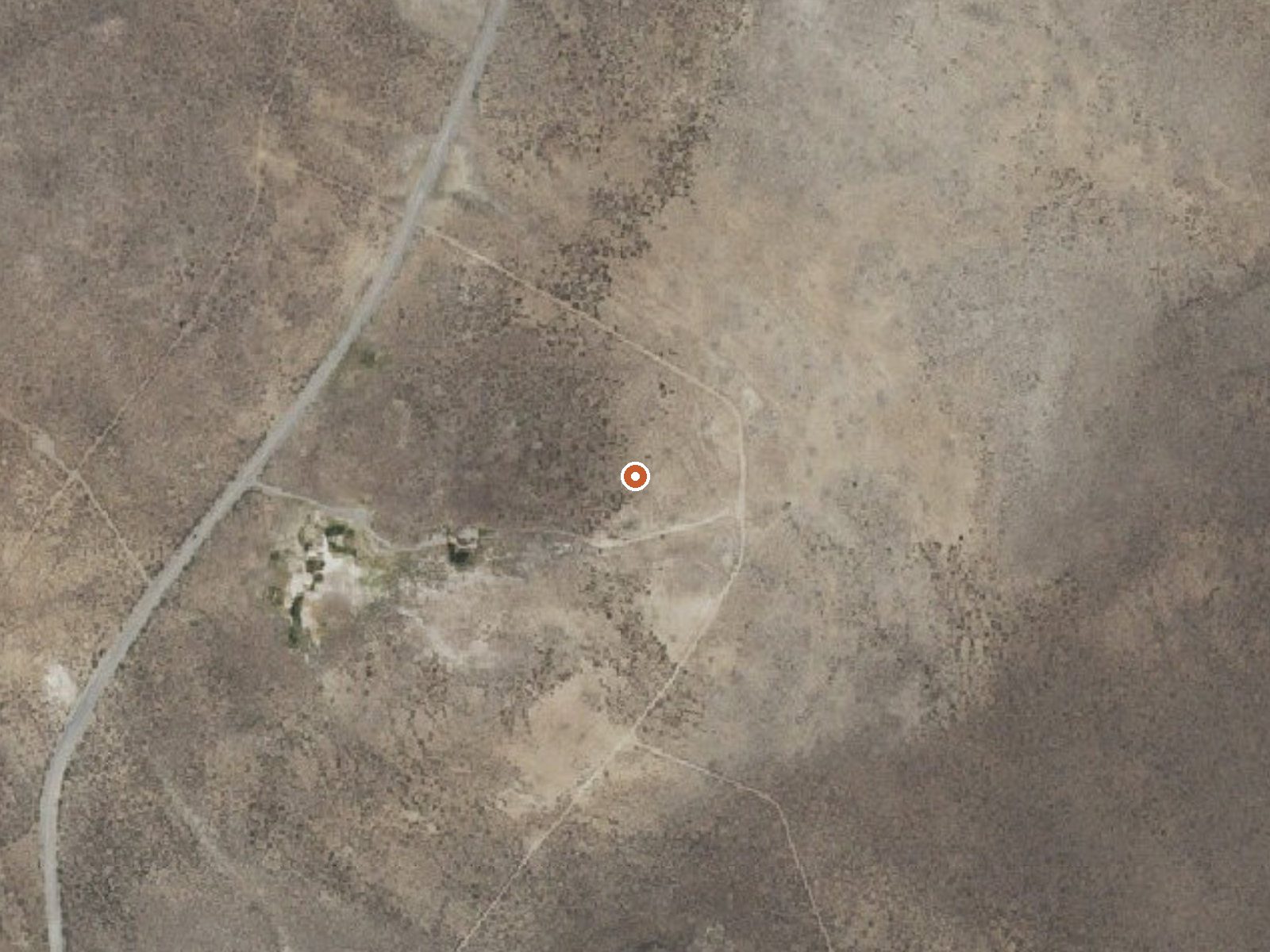 Aerial view of the ground around Hot Springs