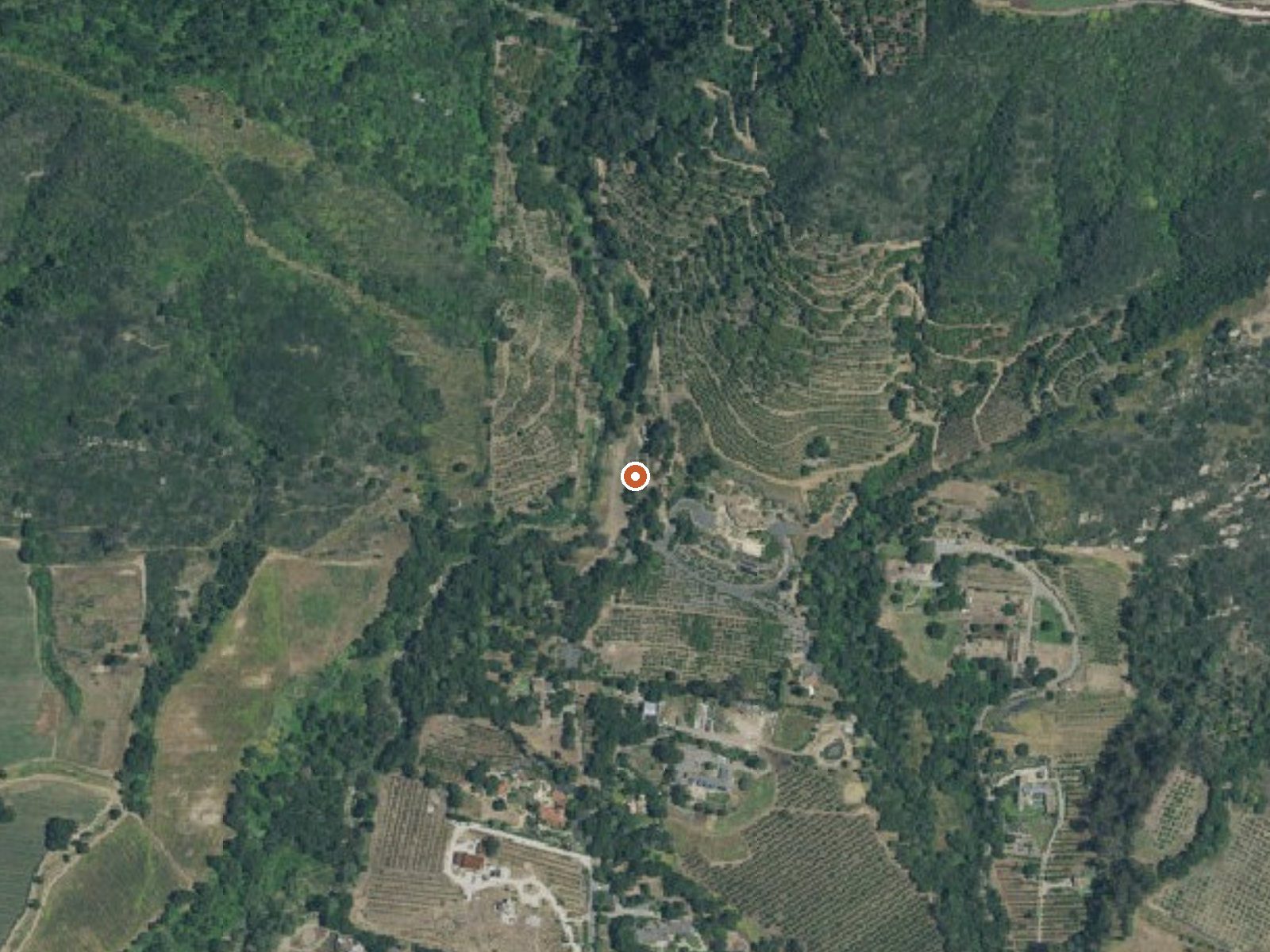 Aerial view of the ground around Boron Spring