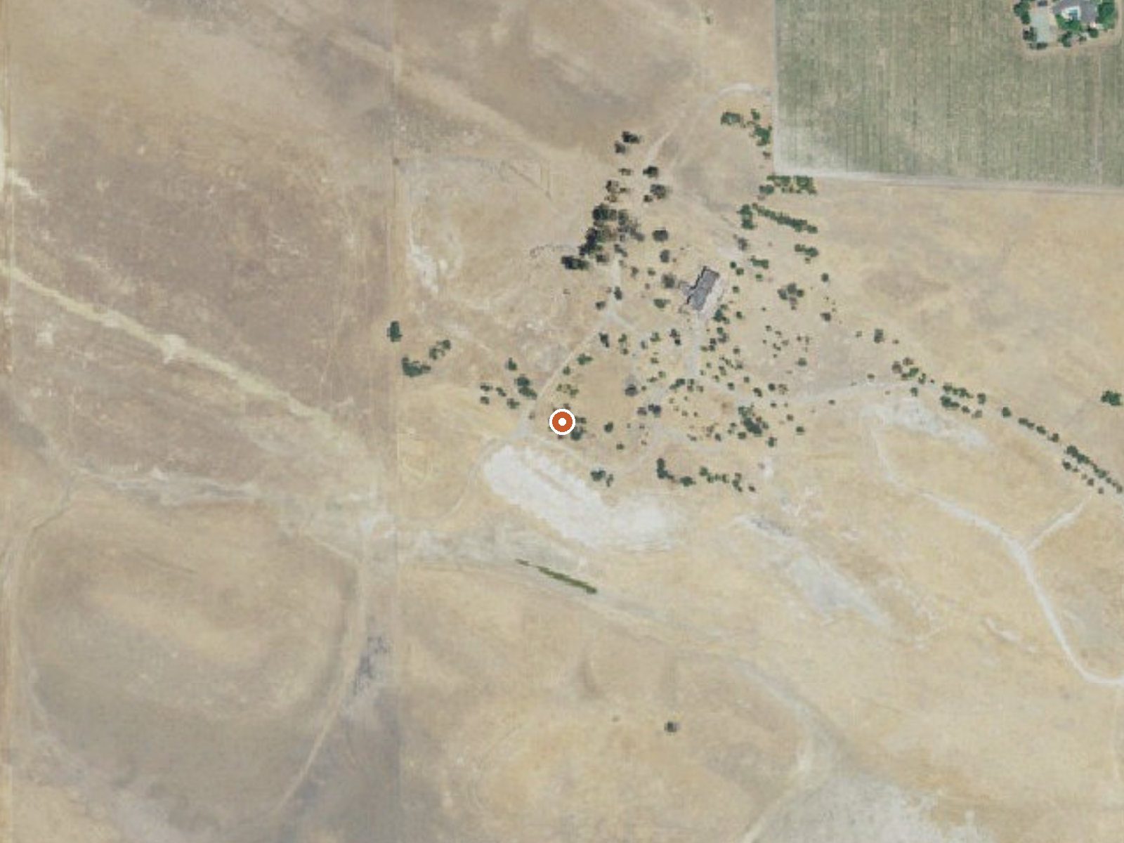 Aerial view of the ground around Byron Hot Springs