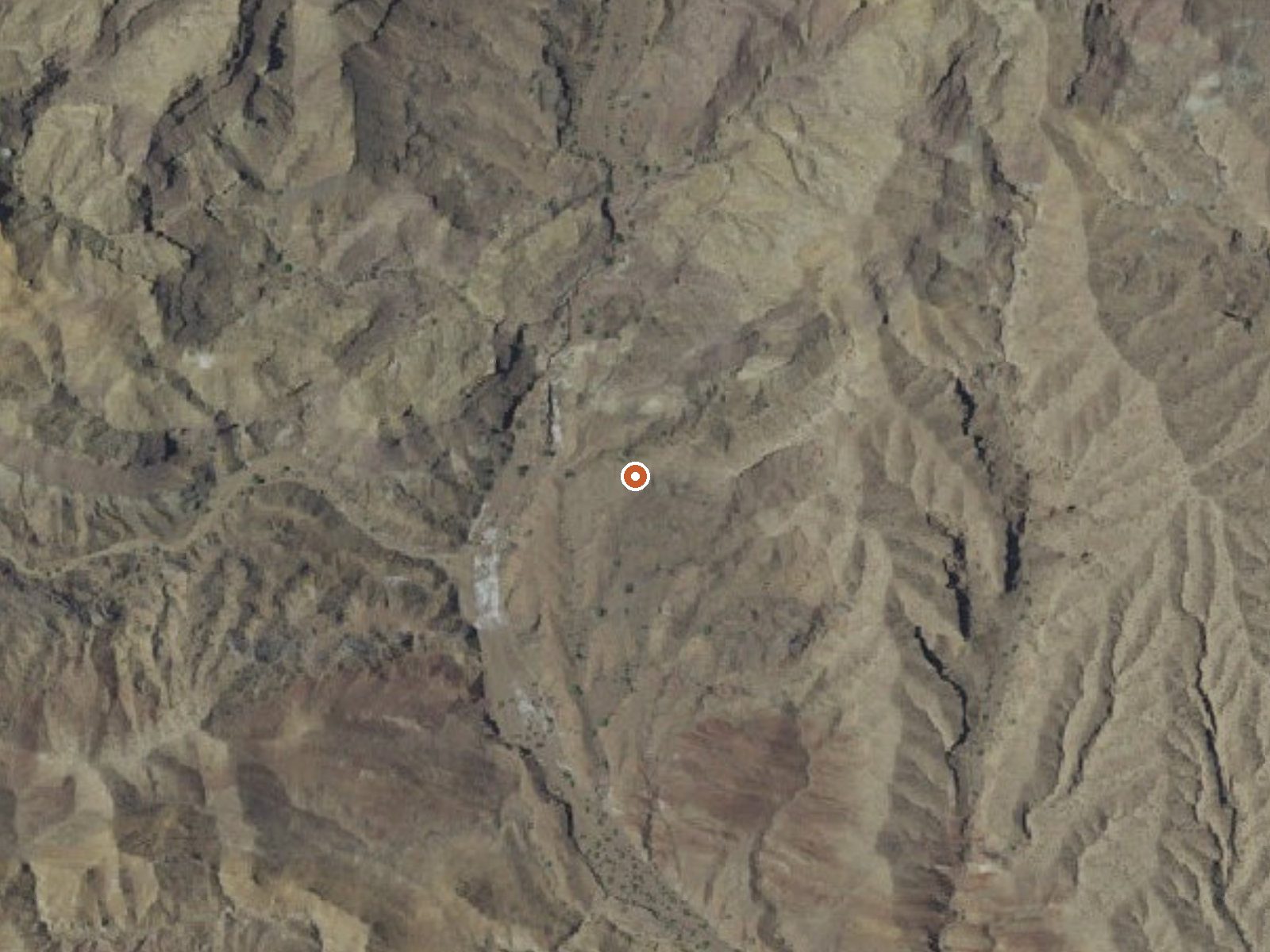 Aerial view of the ground around Canyon Spring