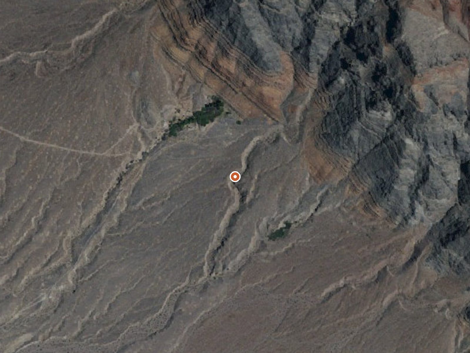 Aerial view of the ground around Chappo Spring