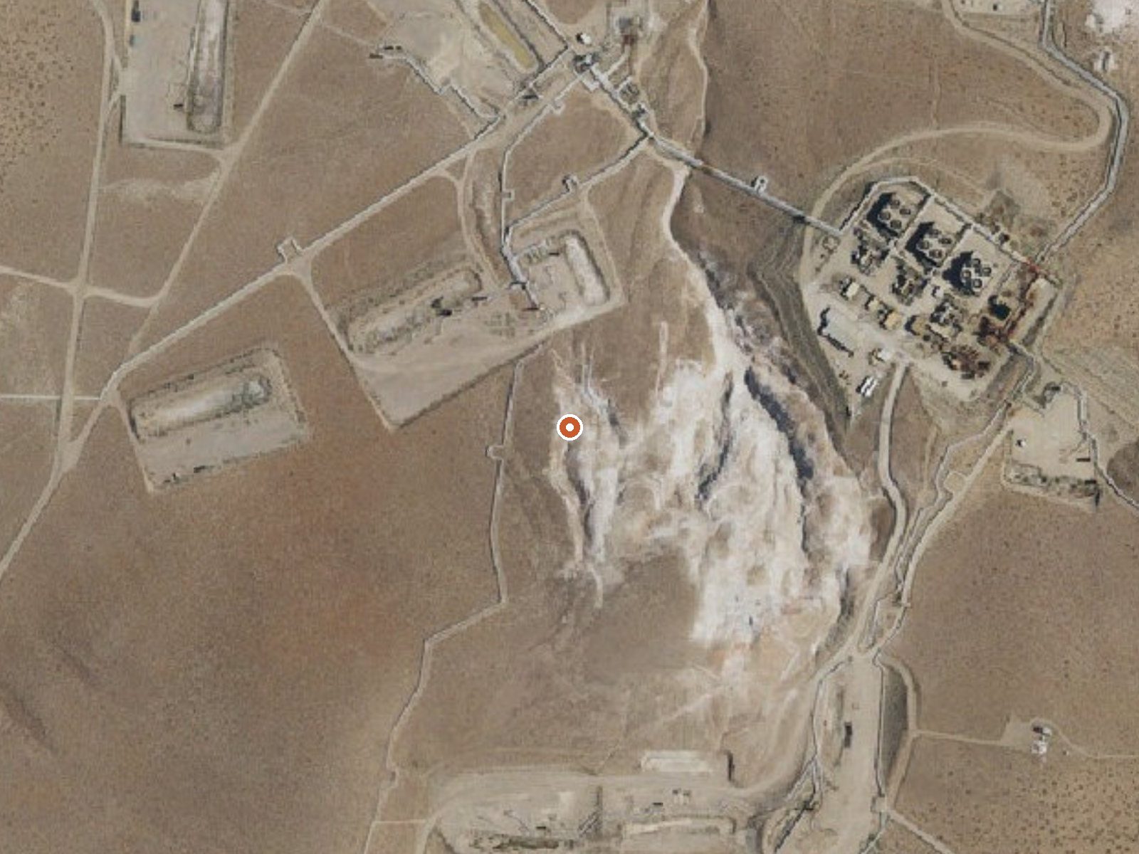 Aerial view of the ground around Devils Kitchen